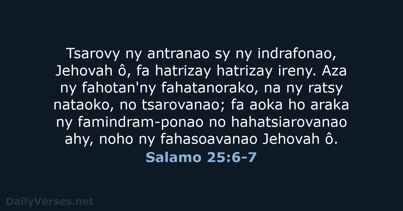 Salamo 25:6-7 - MG1865