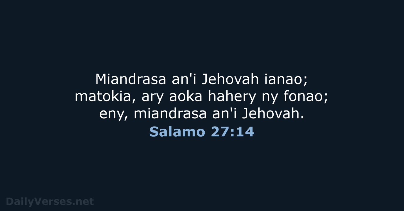 Salamo 27:14 - MG1865