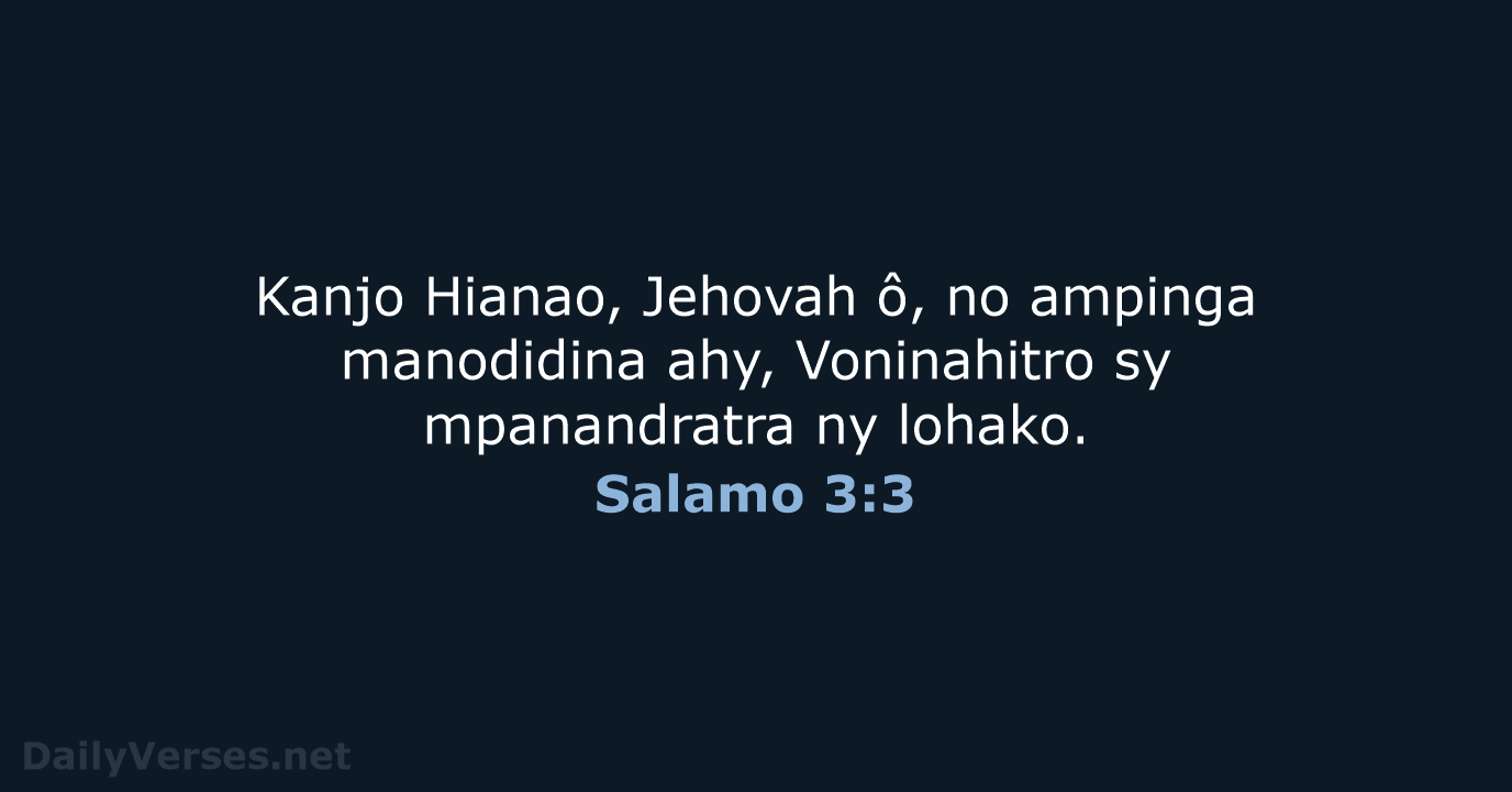 Salamo 3:3 - MG1865