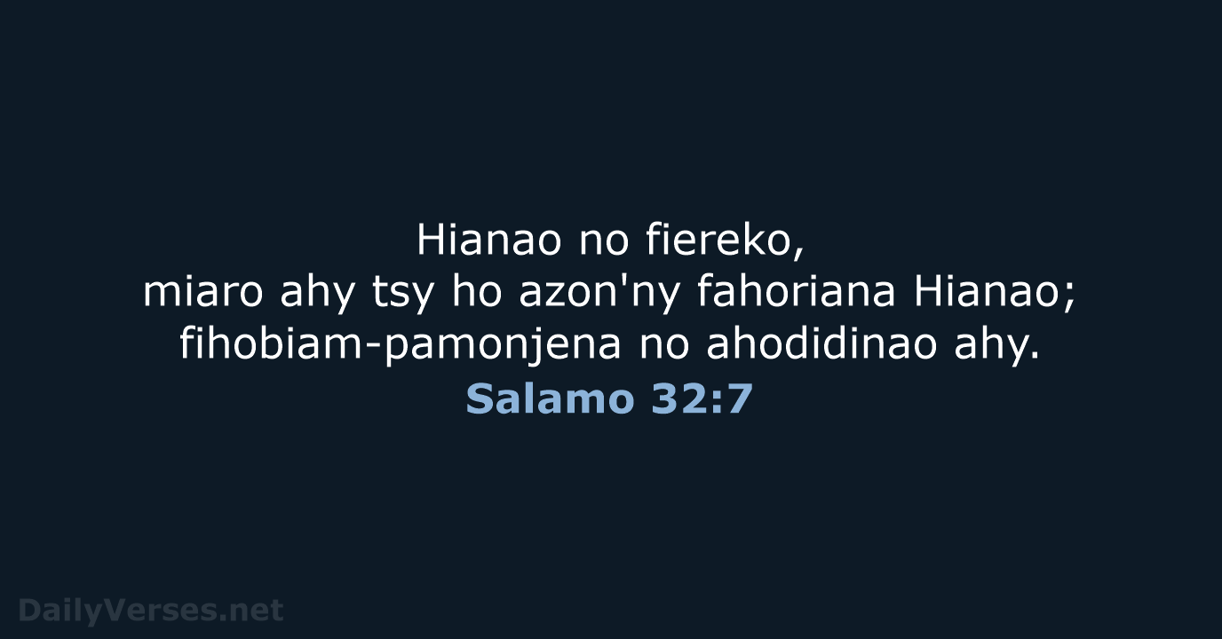 Salamo 32:7 - MG1865