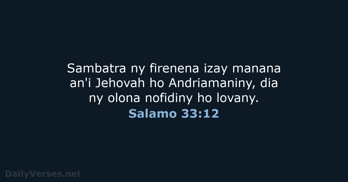 Salamo 33:12 - MG1865