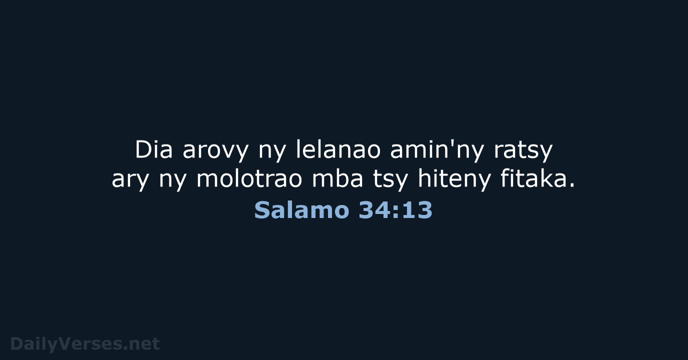 Salamo 34:13 - MG1865