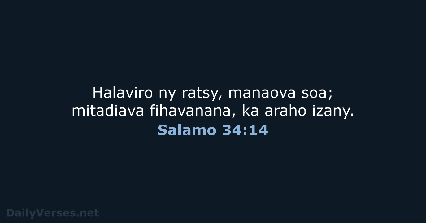 Salamo 34:14 - MG1865