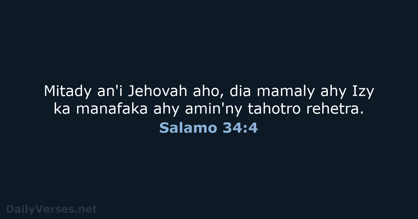 Salamo 34:4 - MG1865
