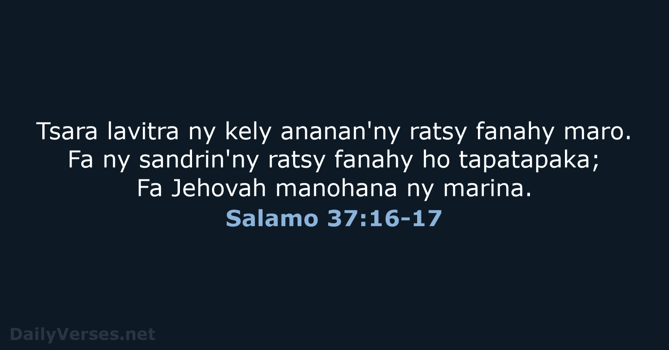 Salamo 37:16-17 - MG1865