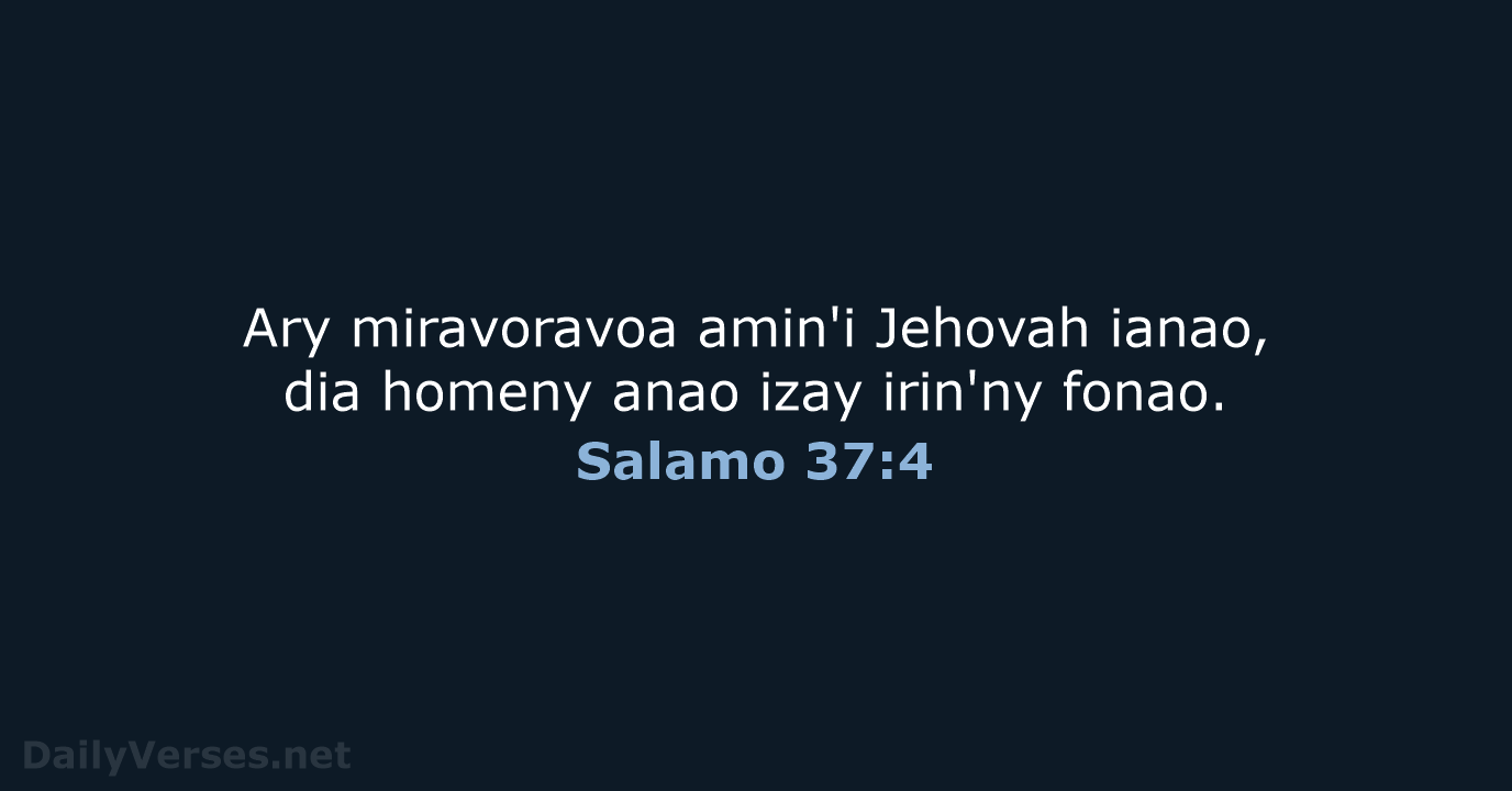 Salamo 37:4 - MG1865