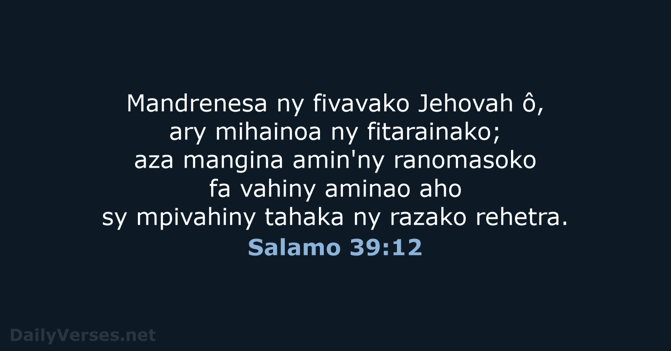 Salamo 39:12 - MG1865