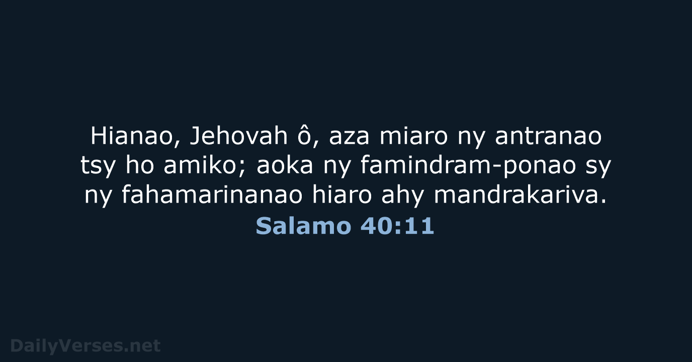 Salamo 40:11 - MG1865