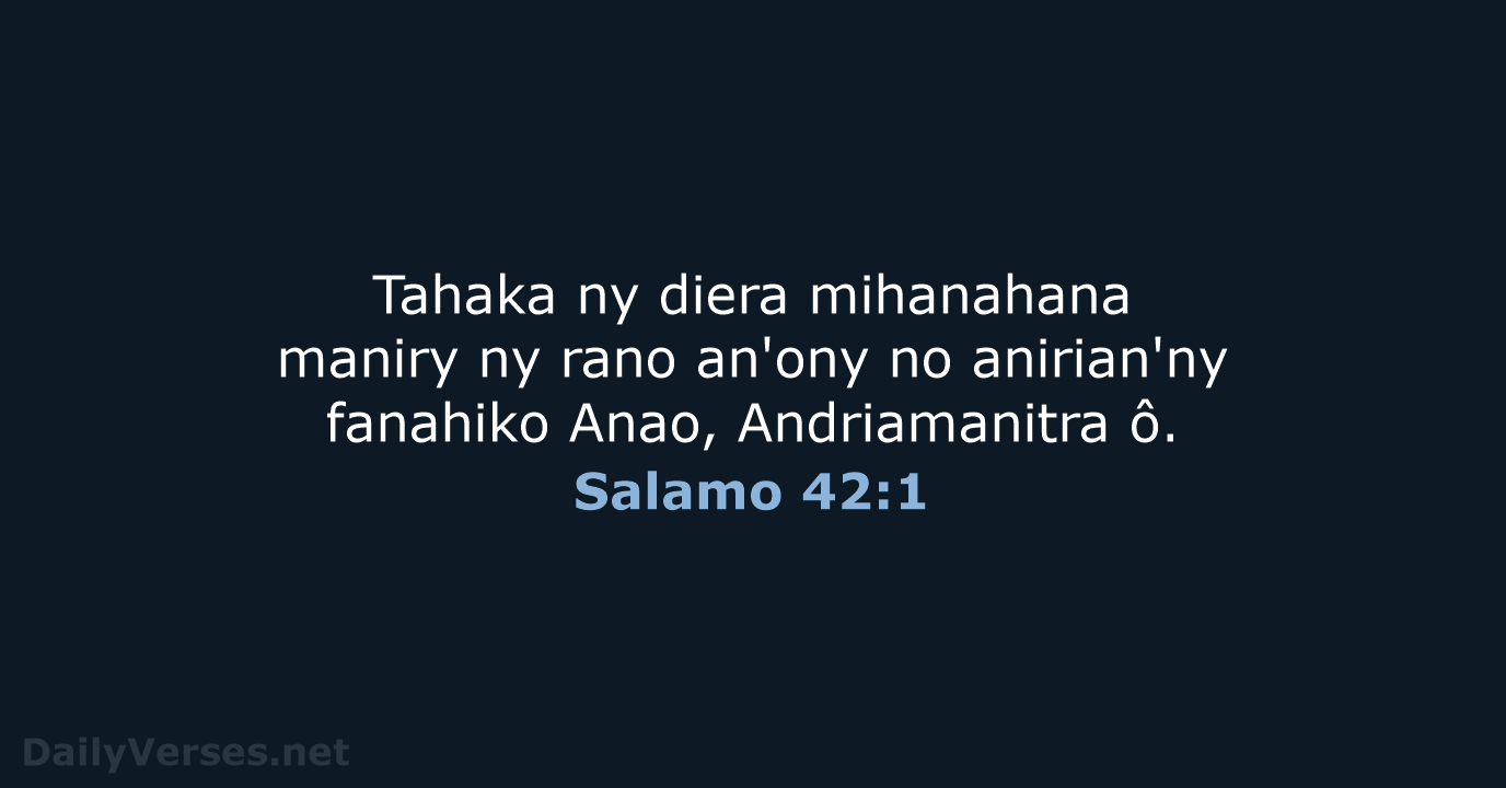 Salamo 42:1 - MG1865