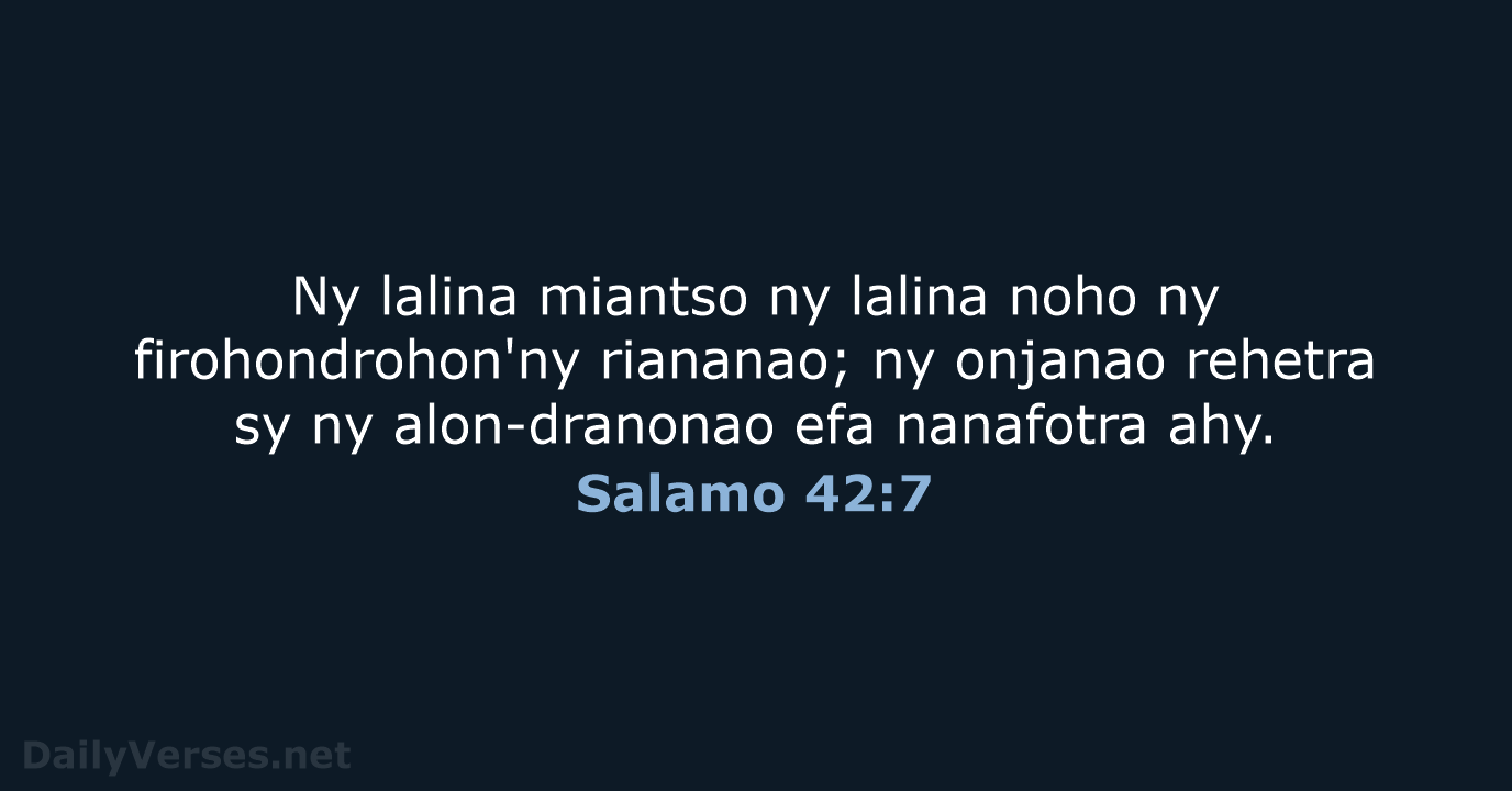 Salamo 42:7 - MG1865