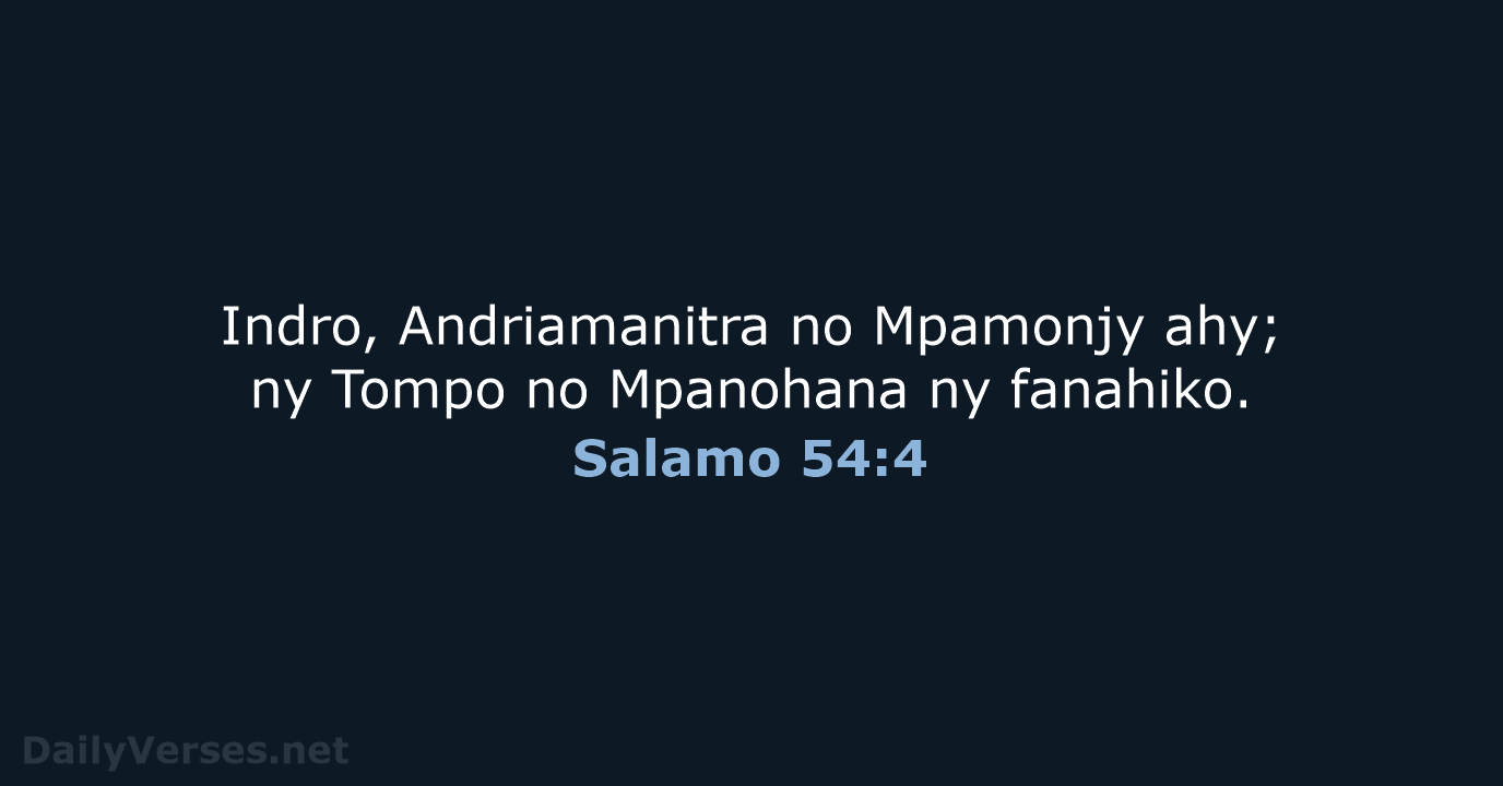 Salamo 54:4 - MG1865