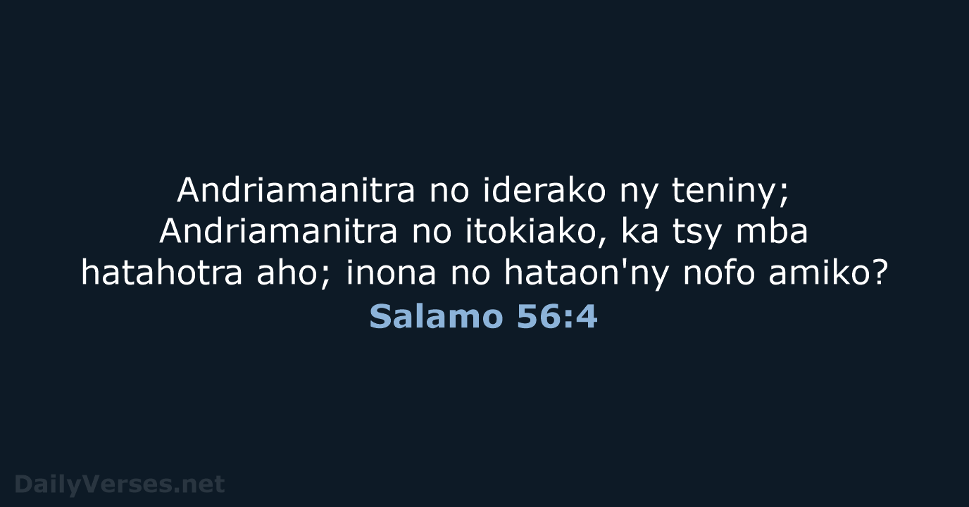 Salamo 56:4 - MG1865