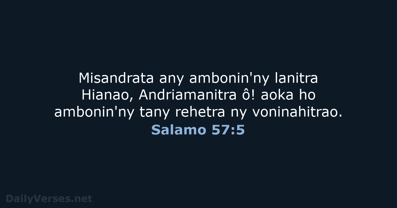 Salamo 57:5 - MG1865