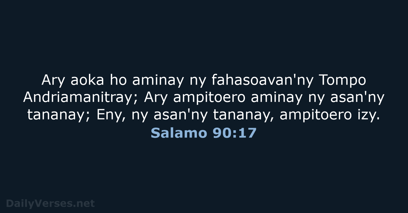Salamo 90:17 - MG1865
