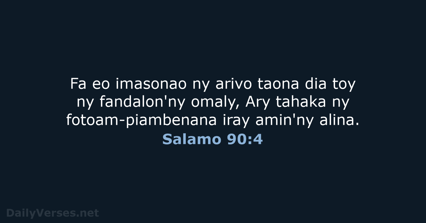Salamo 90:4 - MG1865