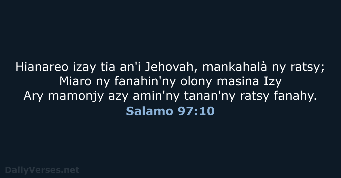 Salamo 97:10 - MG1865