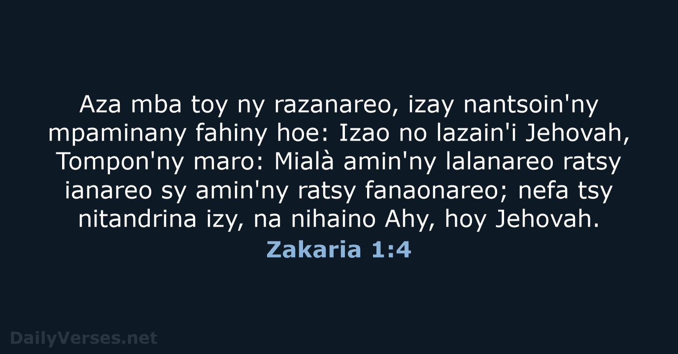 Zakaria 1:4 - MG1865