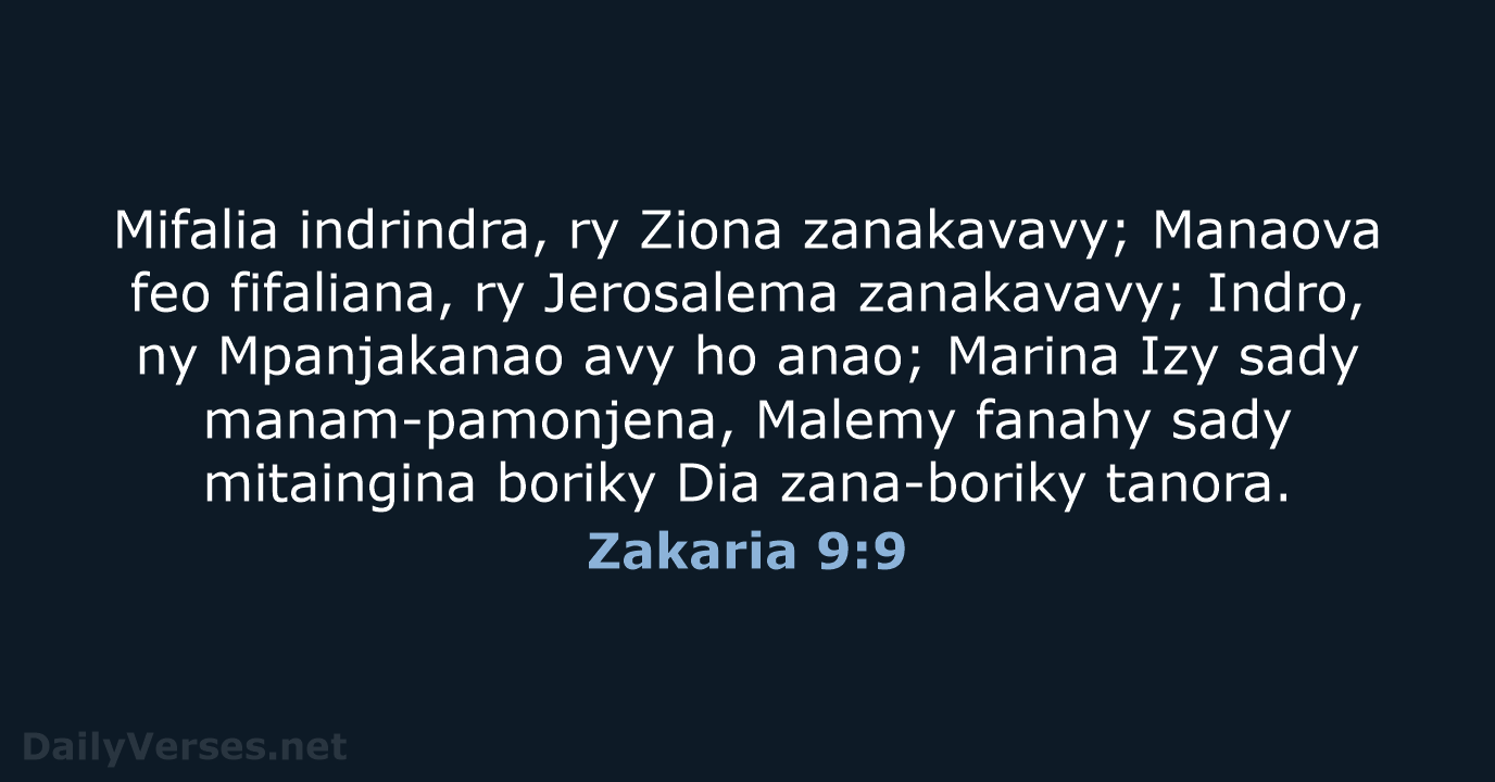 Zakaria 9:9 - MG1865