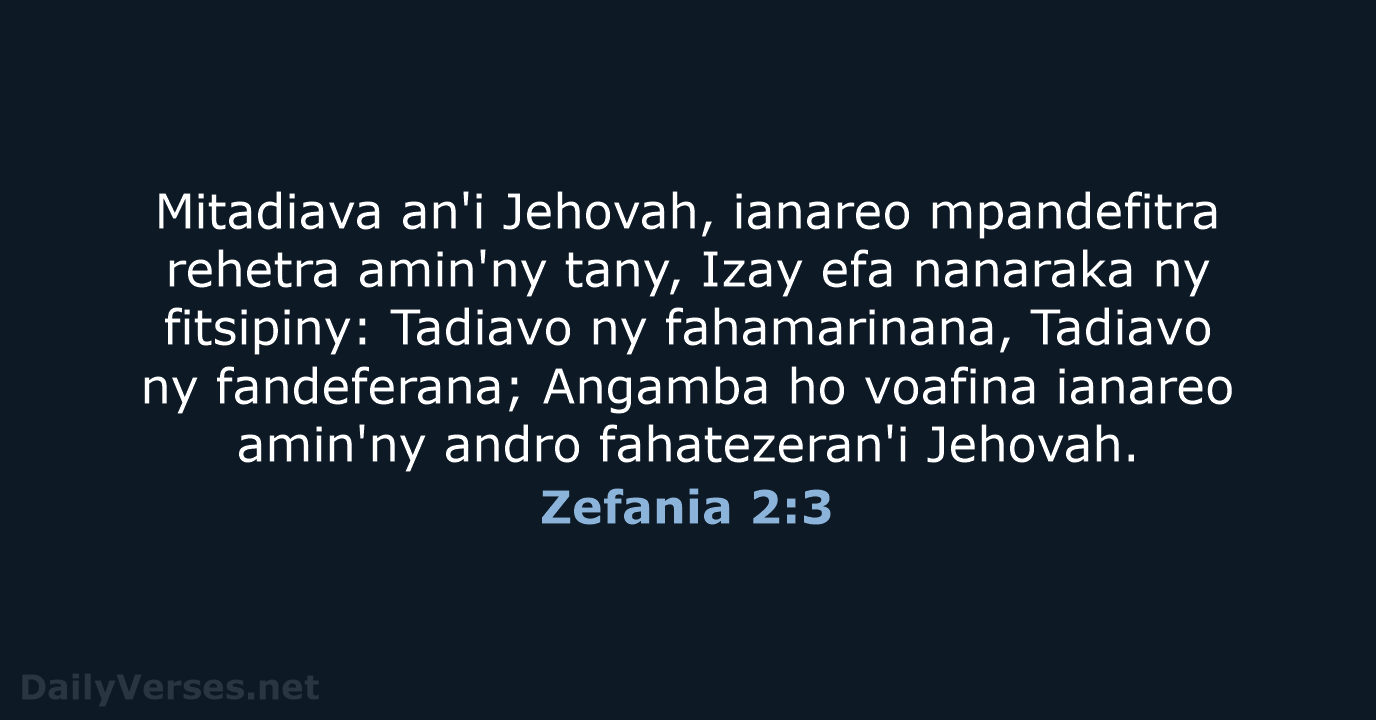 Zefania 2:3 - MG1865