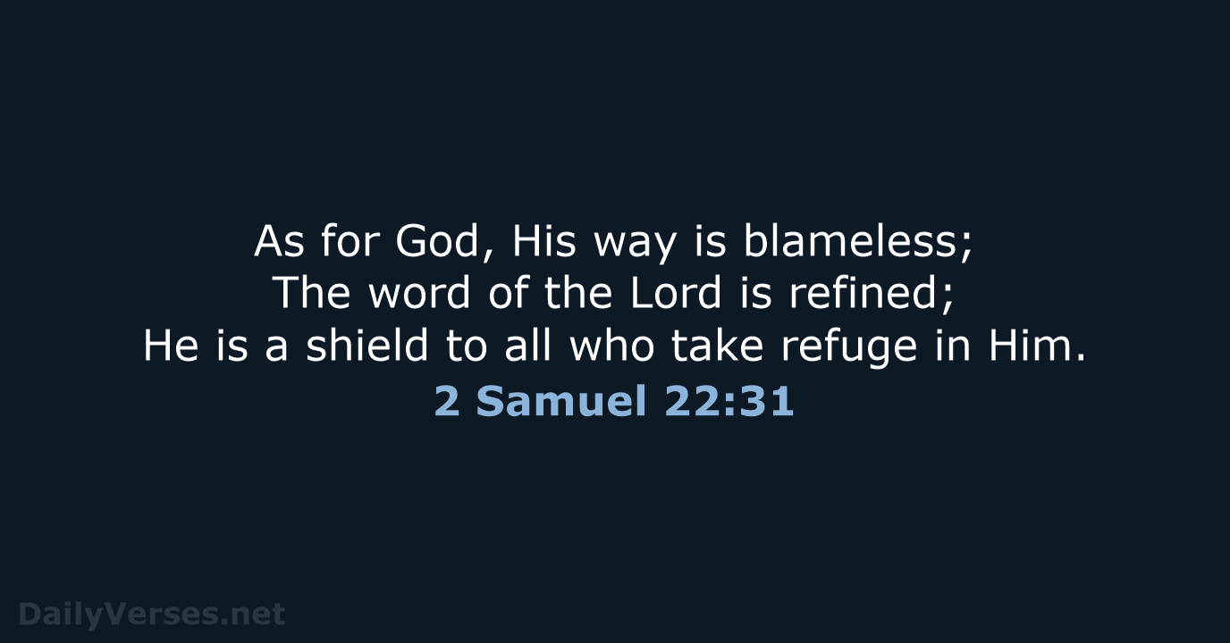 2 Samuel 22:31 - NASB