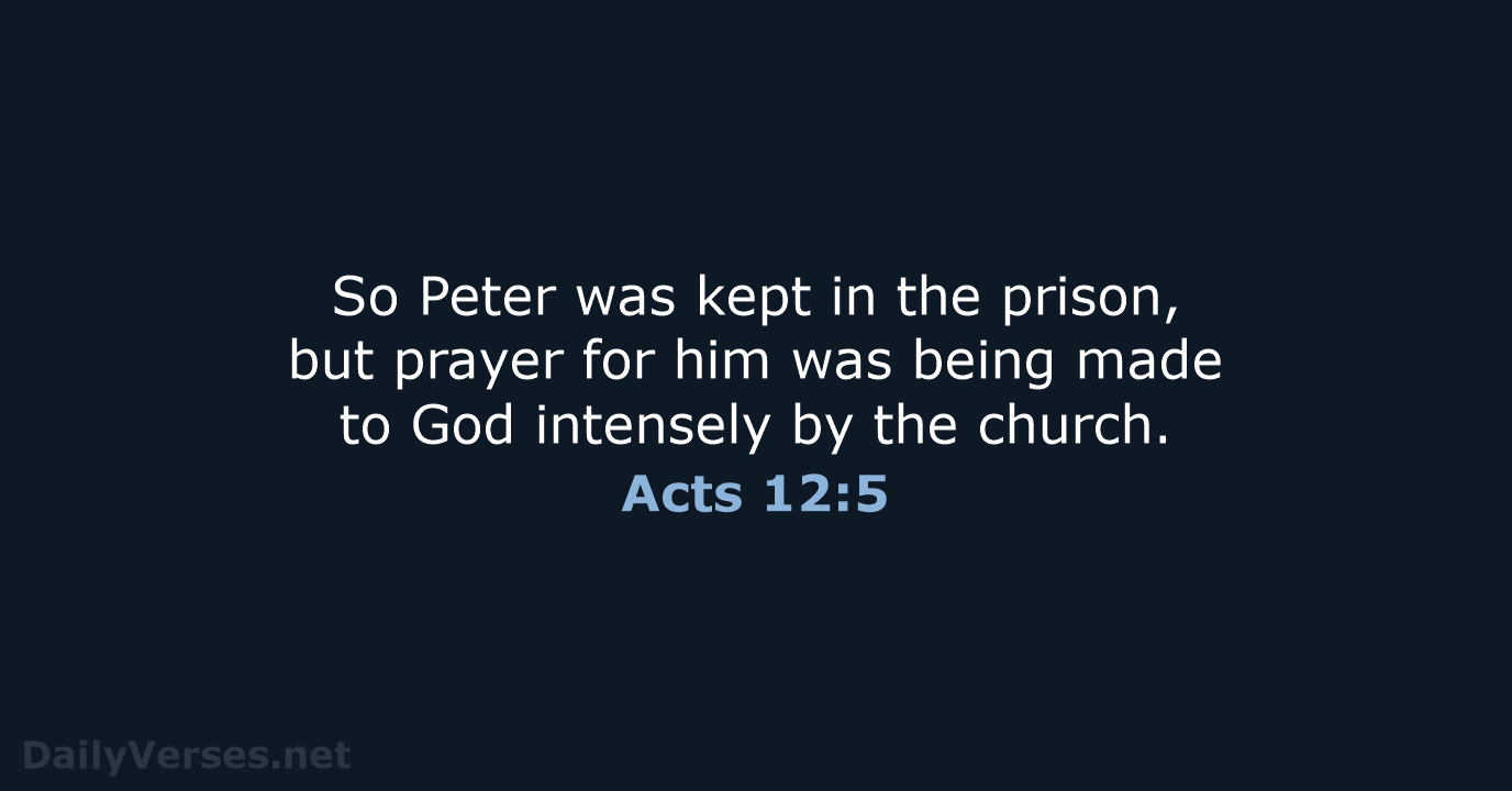 Acts 12:5 - NASB