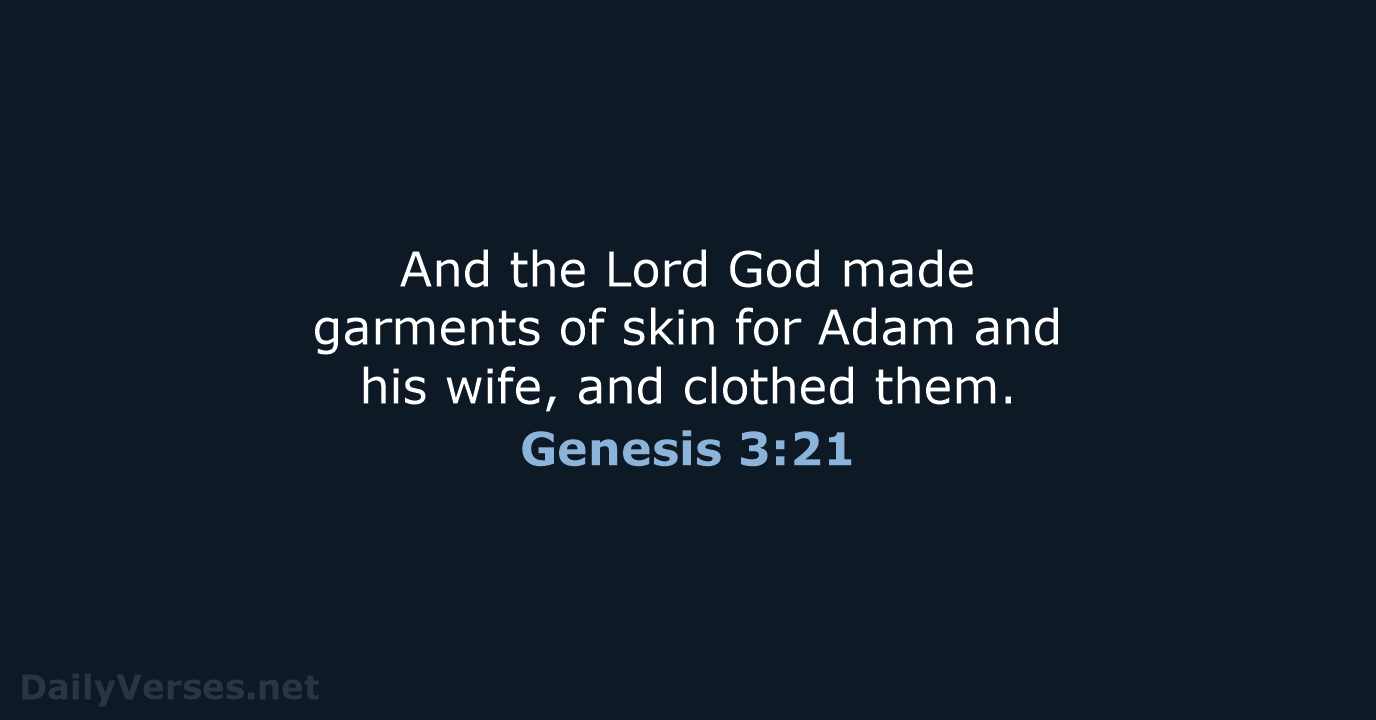 Genesis 3:21 - NASB