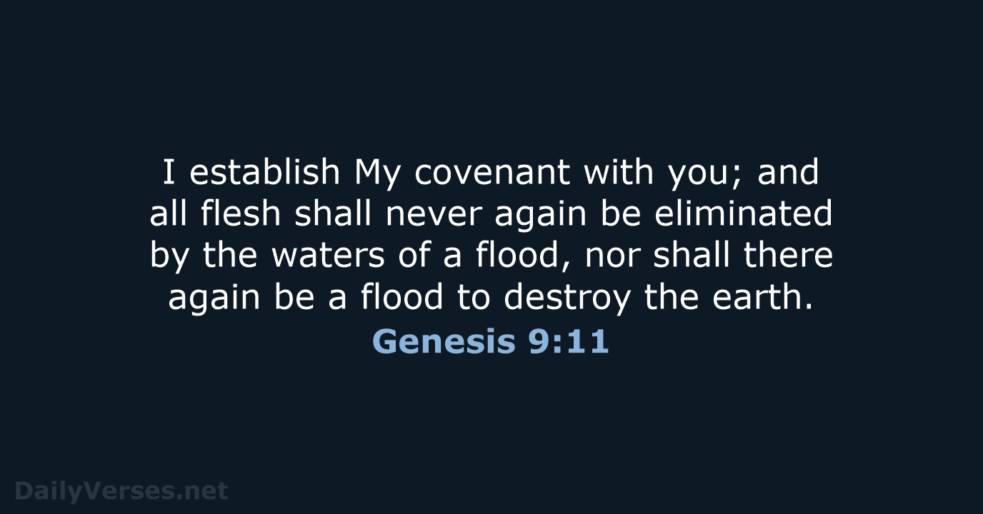 Genesis 9:11 - NASB