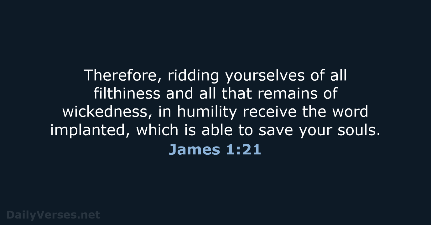 James 1:21 - NASB