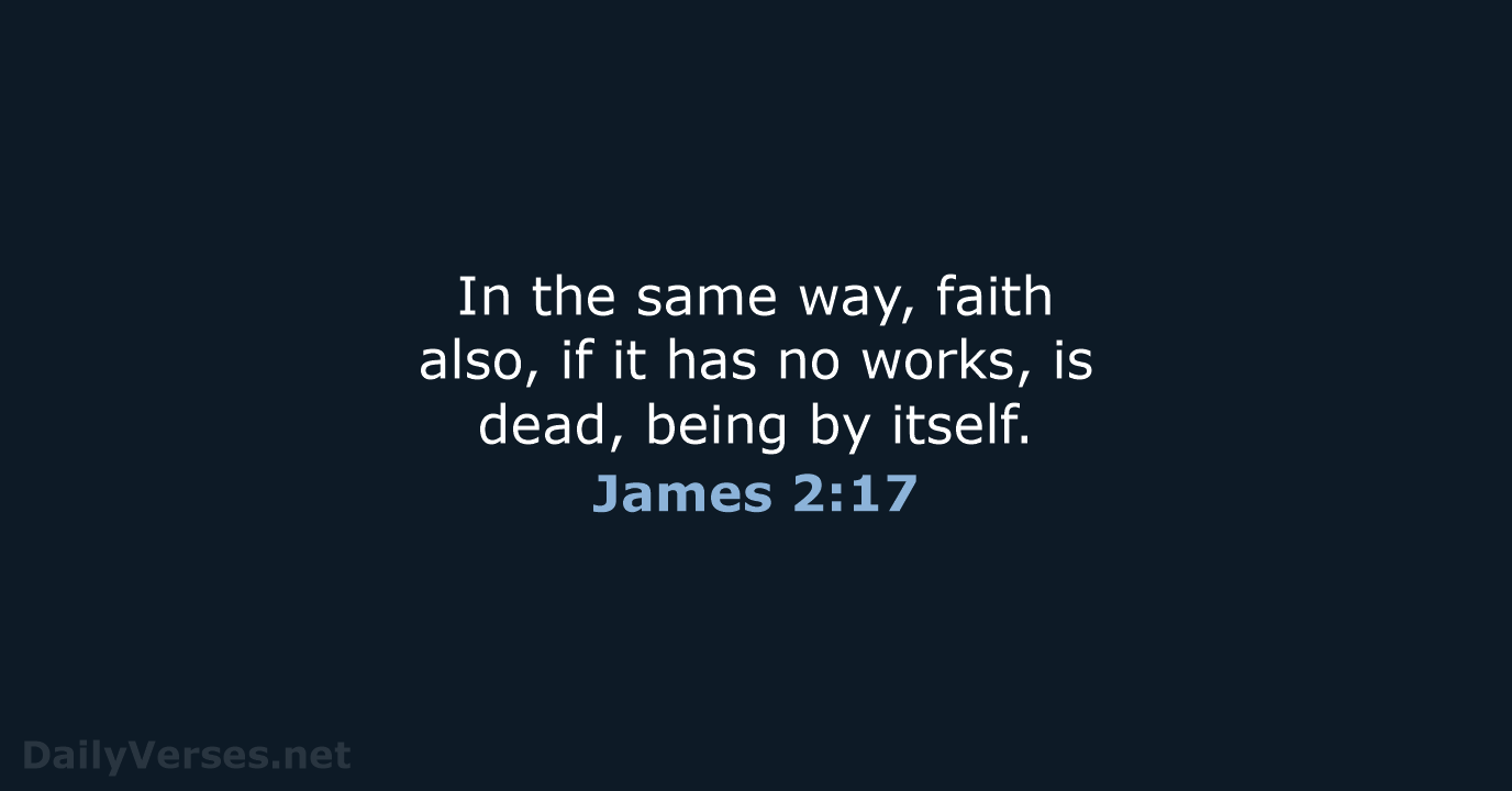 James 2:17 - NASB