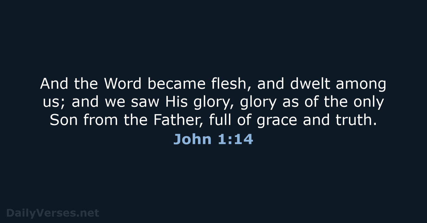 John 1:14 - NASB