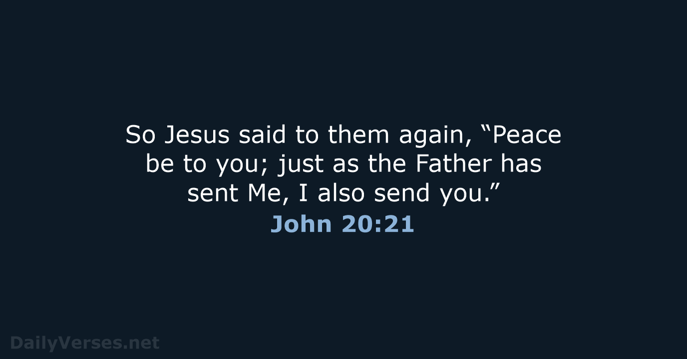 John 20:21 - NASB