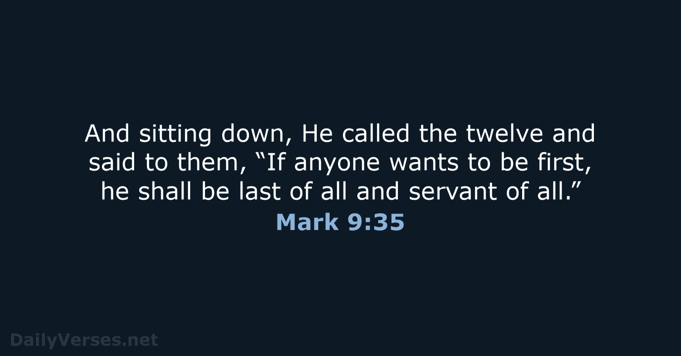 Mark 9:35 - NASB