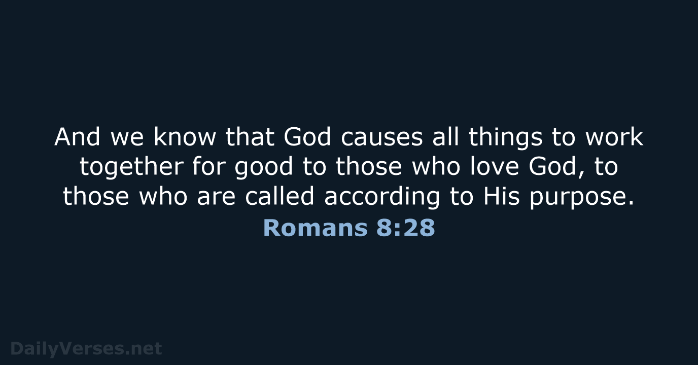 Romans 8:28 - NASB