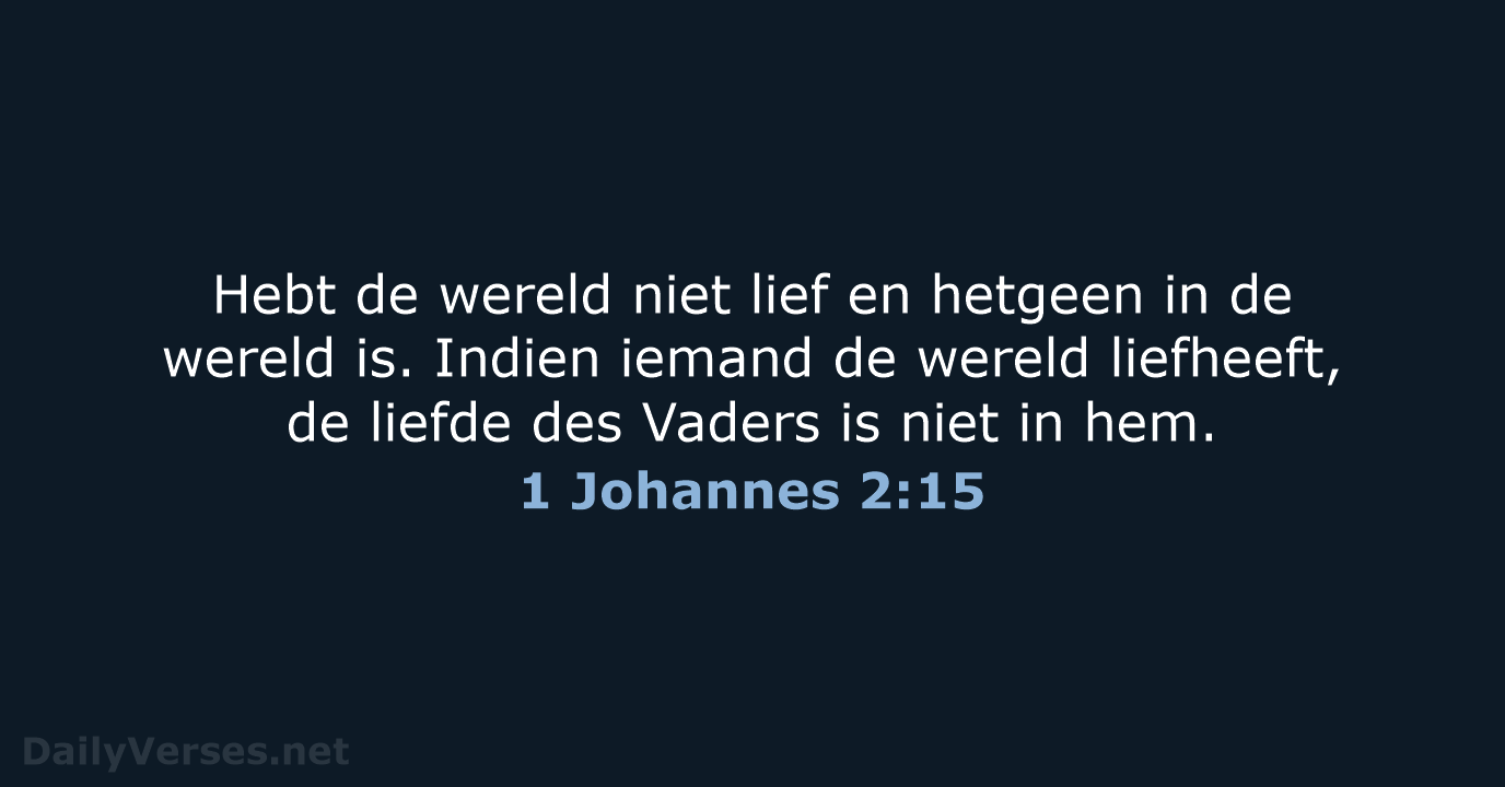 1 Johannes 2:15 - NBG