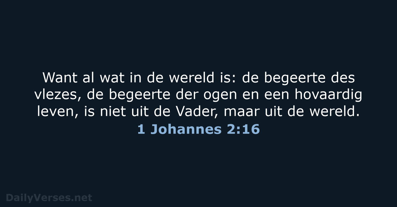 1 Johannes 2:16 - NBG