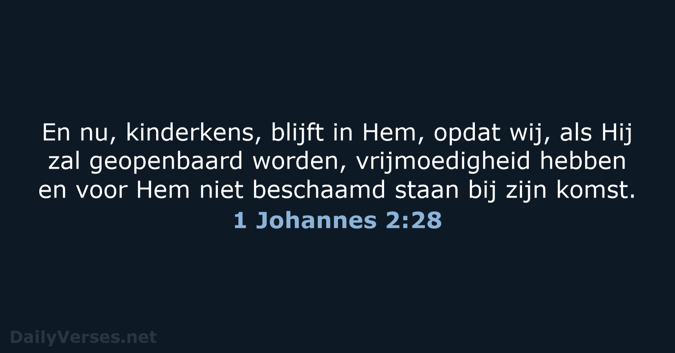 1 Johannes 2:28 - NBG