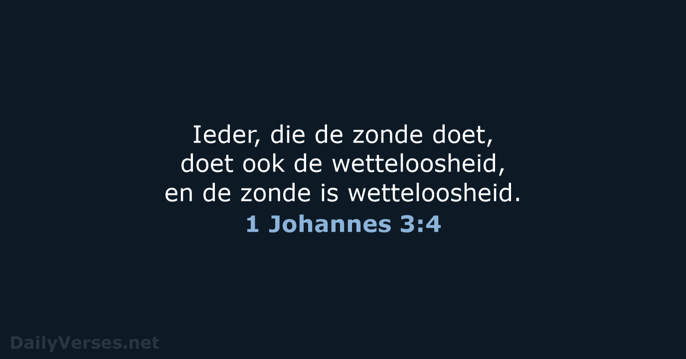 1 Johannes 3:4 - NBG