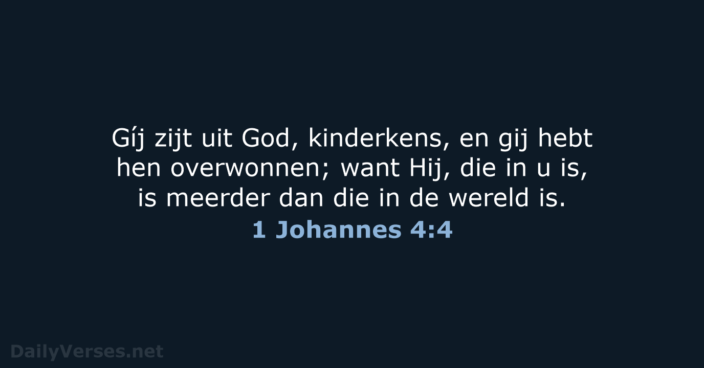 1 Johannes 4:4 - NBG