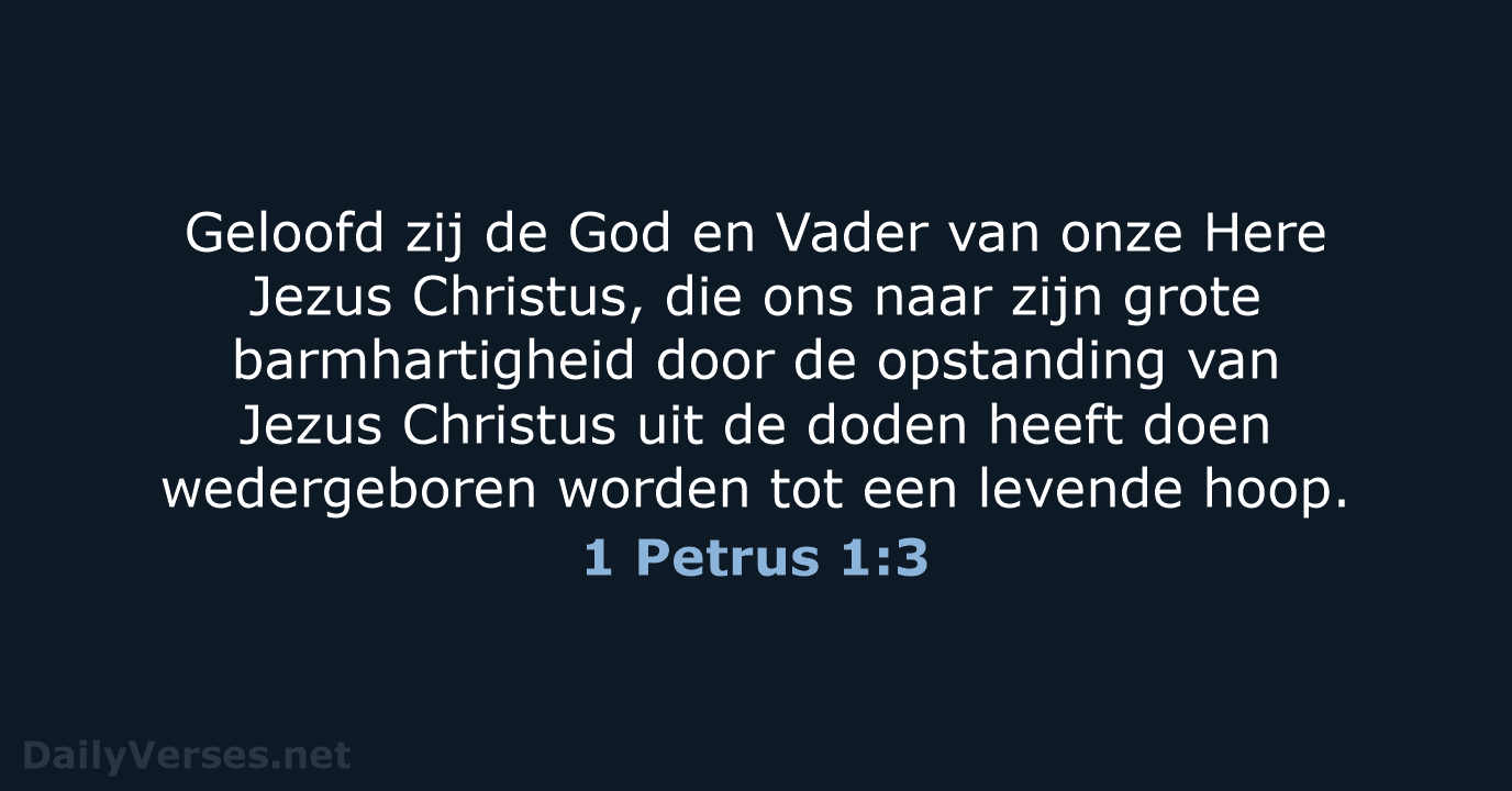 1 Petrus 1:3 - NBG