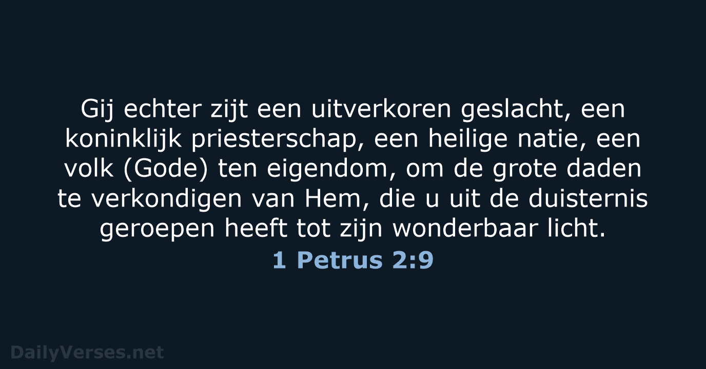 1 Petrus 2:9 - NBG