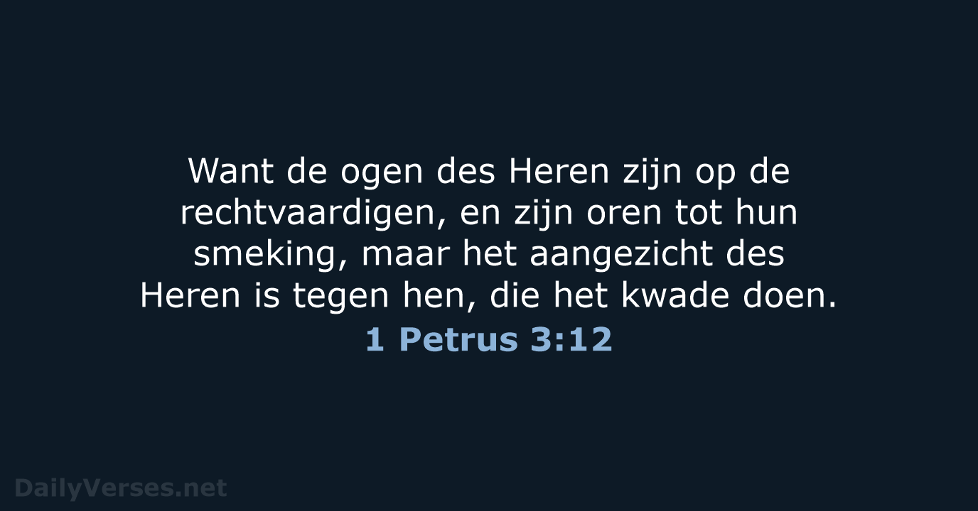 1 Petrus 3:12 - NBG