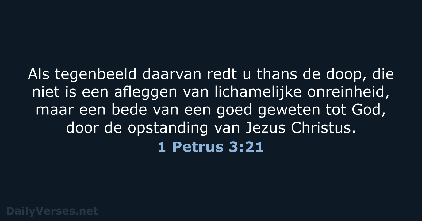 1 Petrus 3:21 - NBG