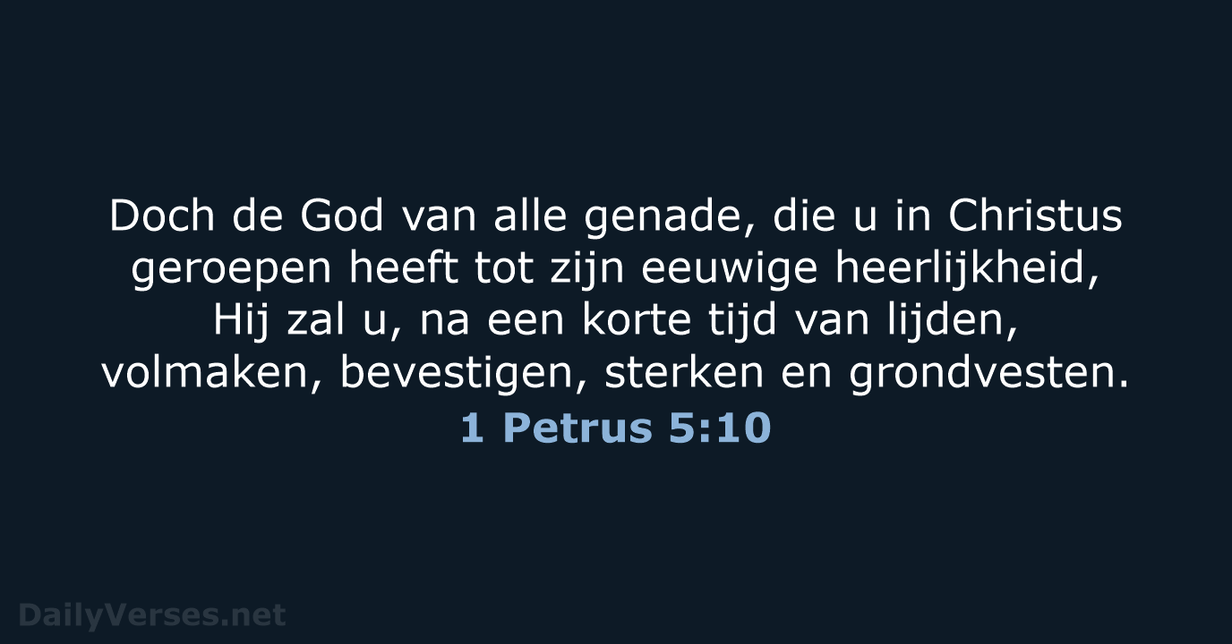 1 Petrus 5:10 - NBG