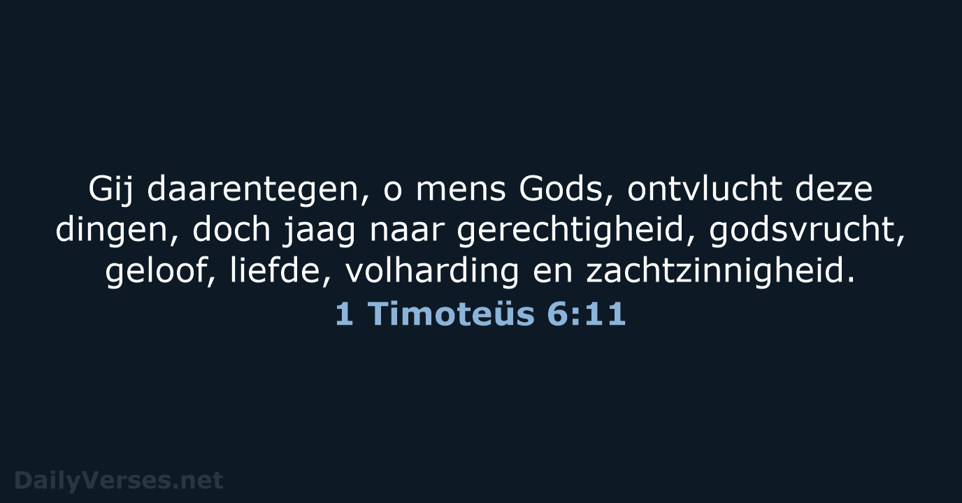 1 Timoteüs 6:11 - NBG