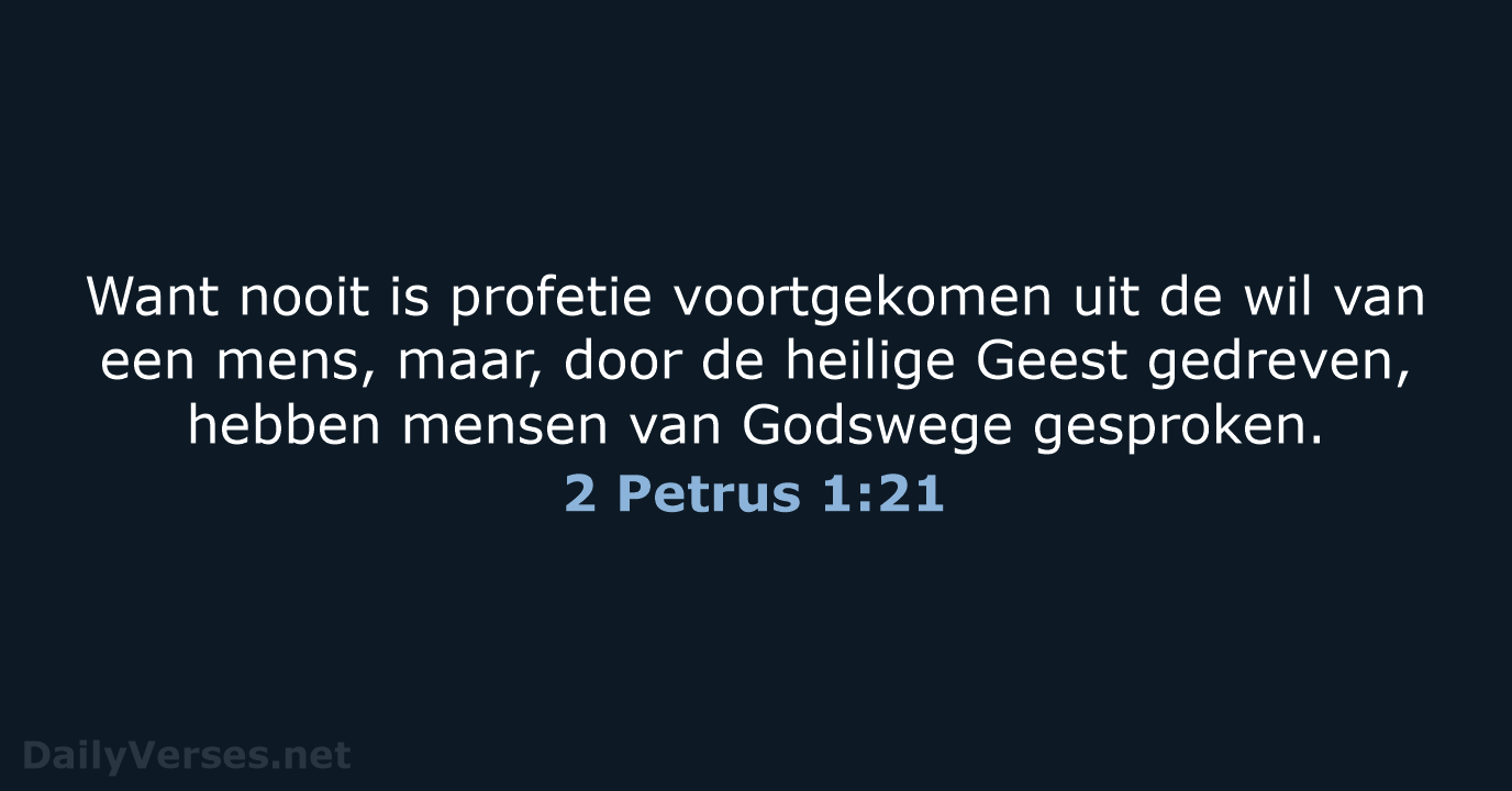 2 Petrus 1:21 - NBG