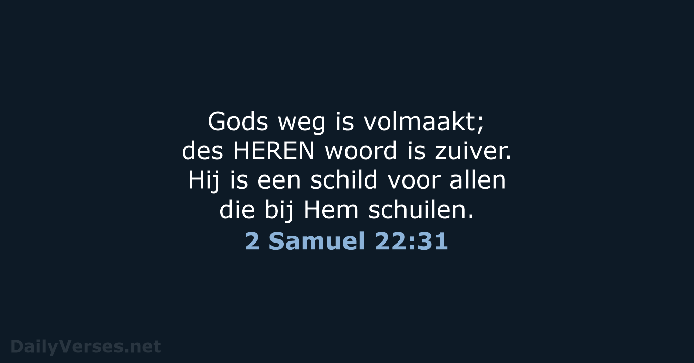 2 Samuel 22:31 - NBG