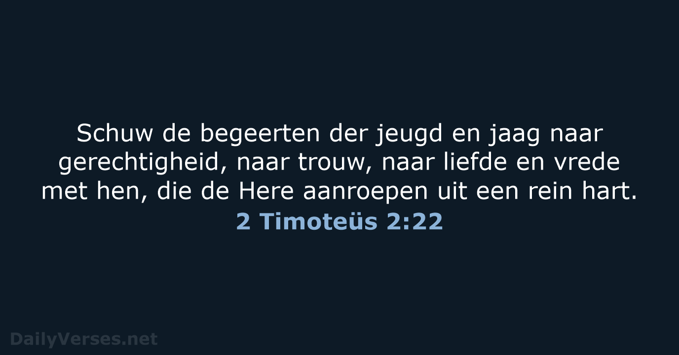 2 Timoteüs 2:22 - NBG