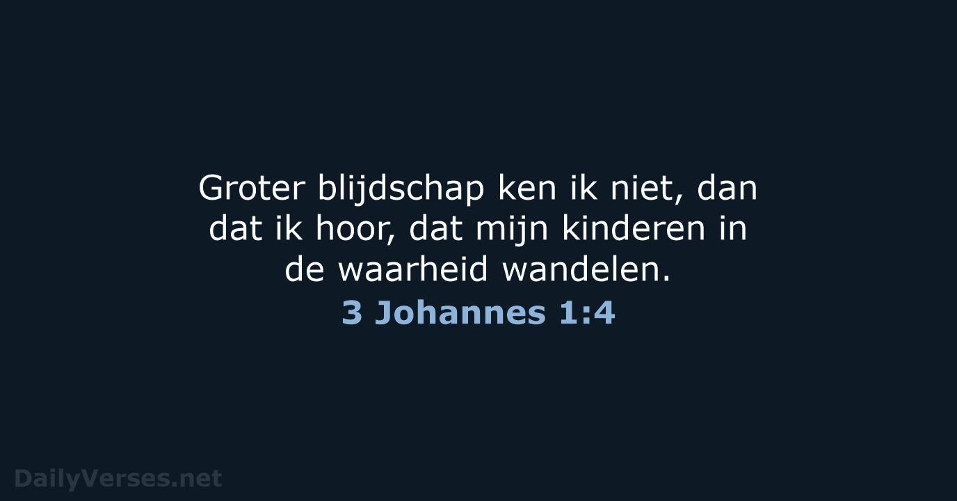 3 Johannes 1:4 - NBG