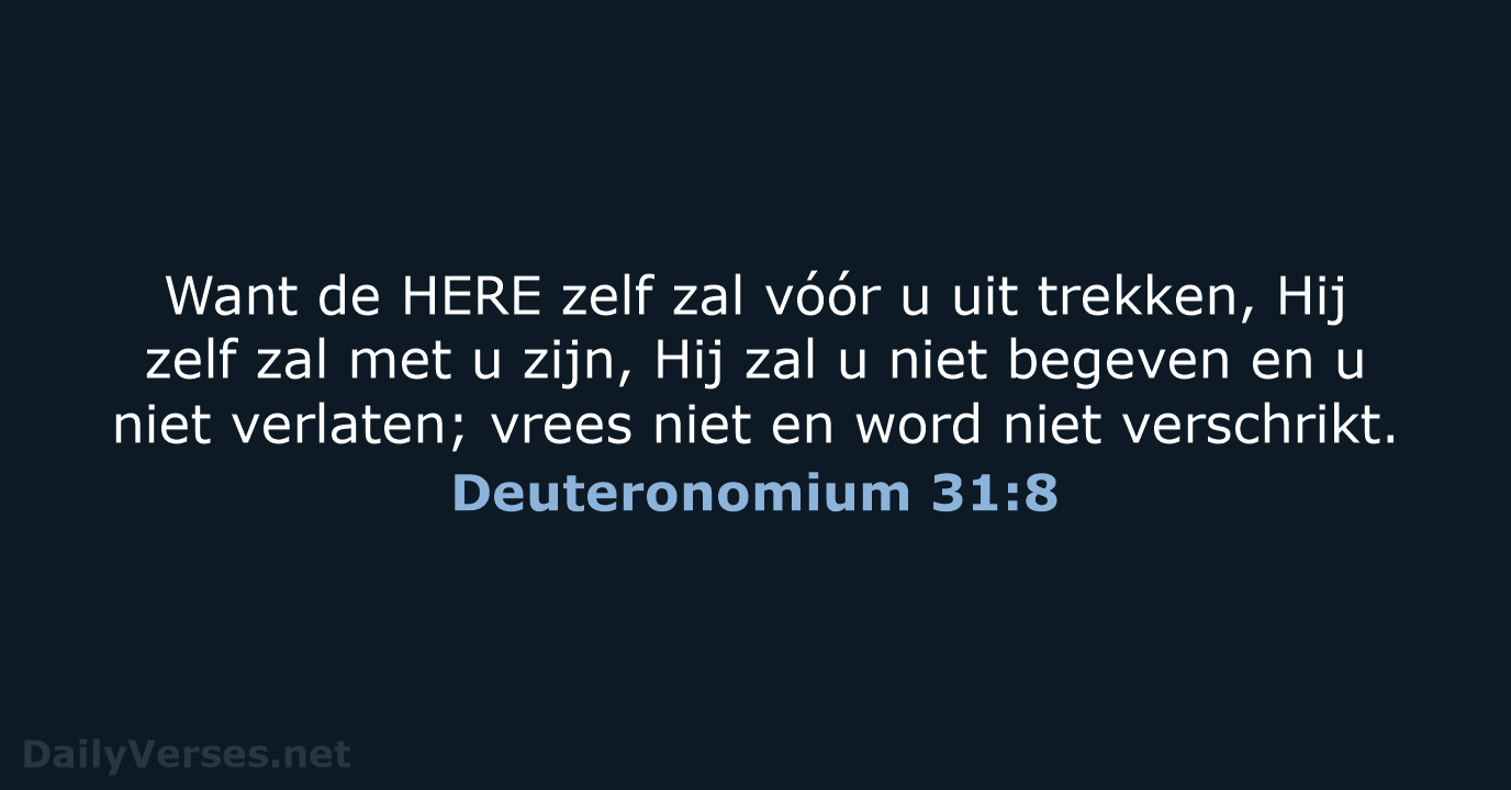 Deuteronomium 31:8 - NBG
