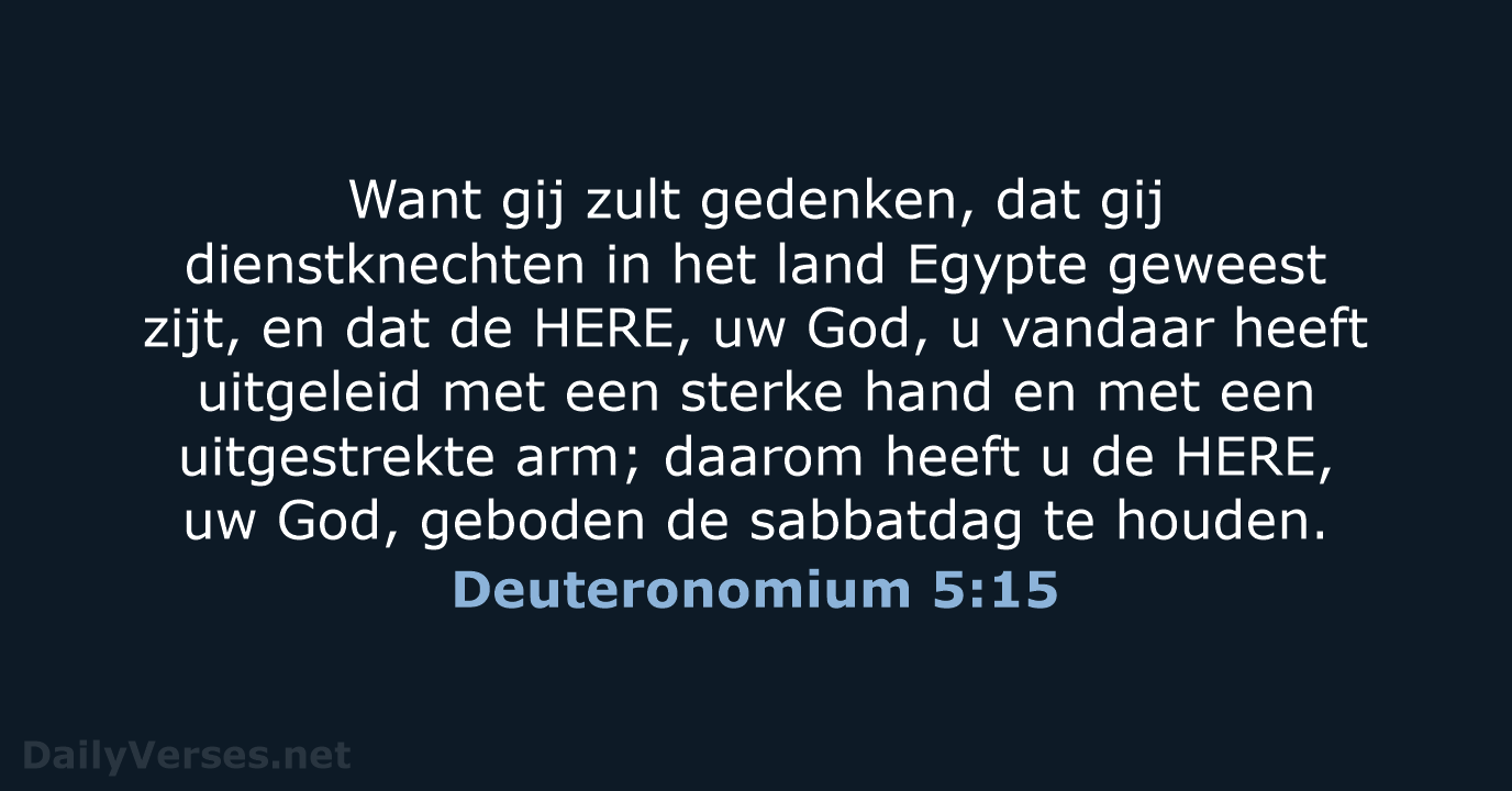 Deuteronomium 5:15 - NBG